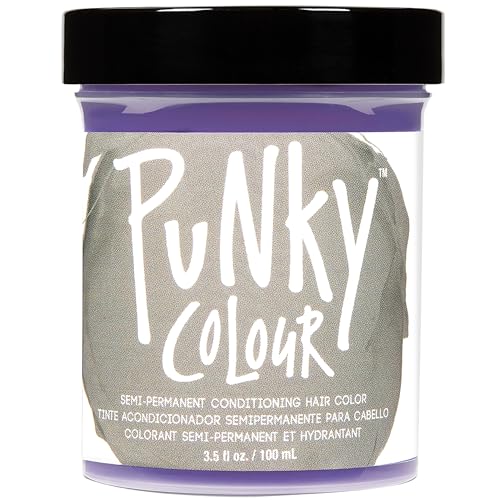 Punky Platinum Blonde Toner Semi Permanent Conditioning Hair Color, Non-Damaging Hair Dye, Vegan, PPD and Paraben Free, lasts up to 25 washes, 3.5oz - Platinum Blonde Toner - 3.5 Fl Oz (Pack of 1)
