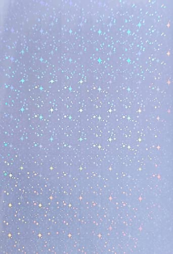 25 Sheets A4 Size Stars Glitter Holographic Cold Laminate Sheet