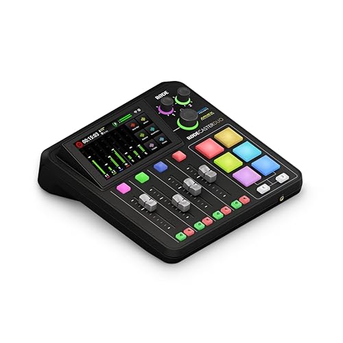 RØDE RØDECaster Duo All-in-One Production Solution for Podcasting, Streaming, Music Production and Content Creation - RC Duo - Black
