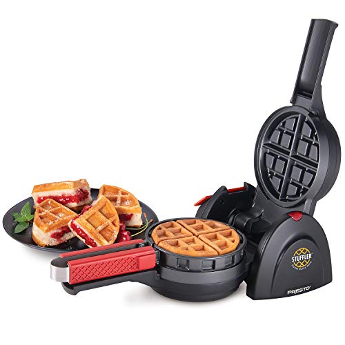 Presto 03512 Stuffler Stuffed Waffle Maker, Belgian, Large, Black - Stuffed Waffle Maker