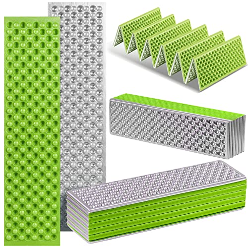 Foldable Closed Cell Foam Sleeping Pad Lightweight Camping Sleeping Mats, Moisture & Waterproof Outdoor Sleeping Mat for Camping Backpacking and Thru Hiking - Green