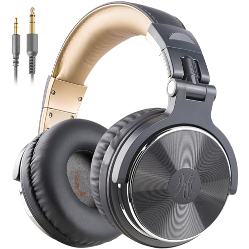 OneOdio Pro-10 Over Ear Wired Headphones - Gray