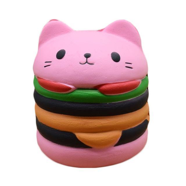 Kawaii Food Squishies - Pink burger