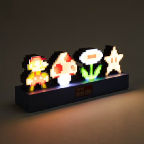 Super Mario Bros. Icon Logo Light