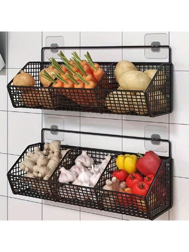  Cesta de almacenamiento de pared de cocina 