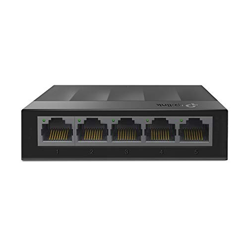 TP-Link LS1005G Switch Ethernet 5 Porte Gigabit, Sdoppiatore Ethernet, Ideale per la Casa e il Ufficio, Plug-and-Play, Funzionamento Silenzioso, Montaggio Desktop - 5 Porte Gigabit