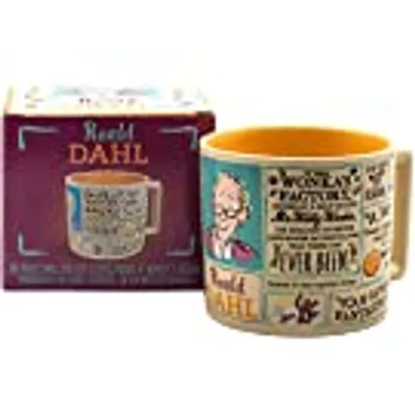 Roald Dahl Coffee Mug - Famous Characters and Quotes - Comes in a Fun Gift Box