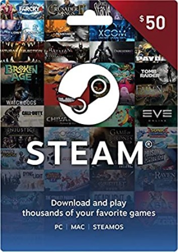Steam Gift Card - $50 - $50 Gift Card Card