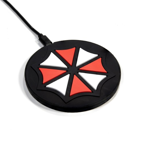 Numskull Official Resident Evil Wireless Charger Pad - 10W Fast Qi Charger for All Qi Wireless Devices