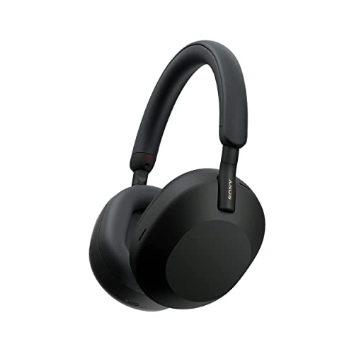 Sony WH-1000XM5 The Best Wireless Noise Canceling Headphones with Auto Noise Canceling Optimizer, Crystal Clear Hands-Free Calling, and Alexa Voice Control, Black - Black - One Size - Headphones