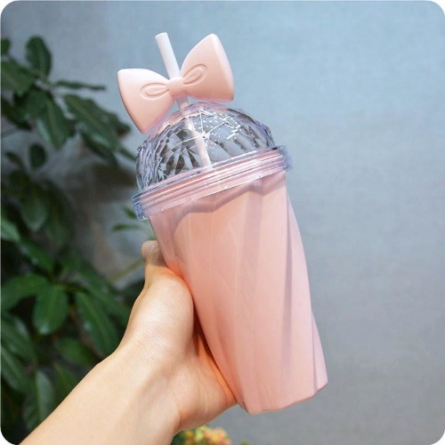 Pastel Princess Water Bottle - Pink