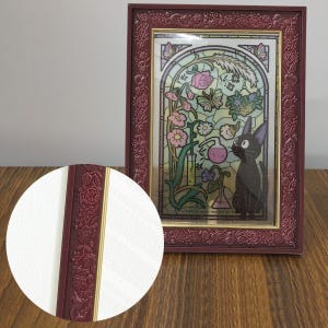 126-AC65 Jiji in the Koriko Sun Room with Frame Bundle "Kiki's Delivery Service", Ensky Petite Artcrystal Puzzle