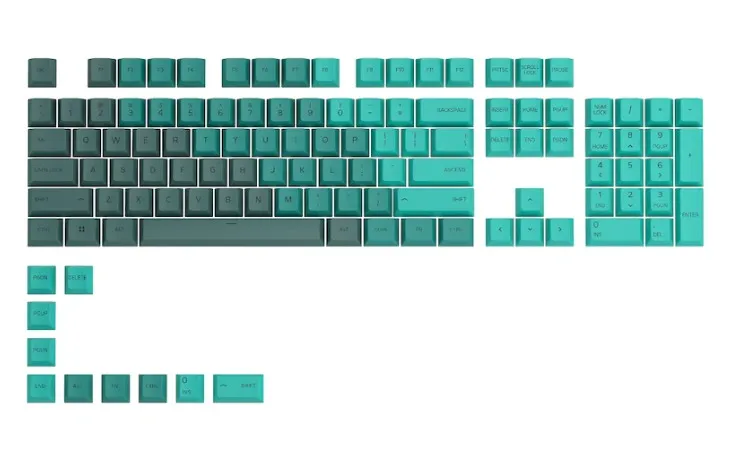 Glorious GPBT Keycaps - RainForest colours