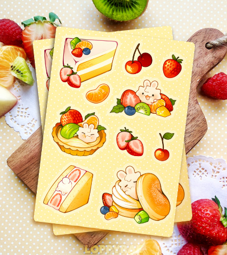 “Fresh Fruit” A6 Sticker Sheet