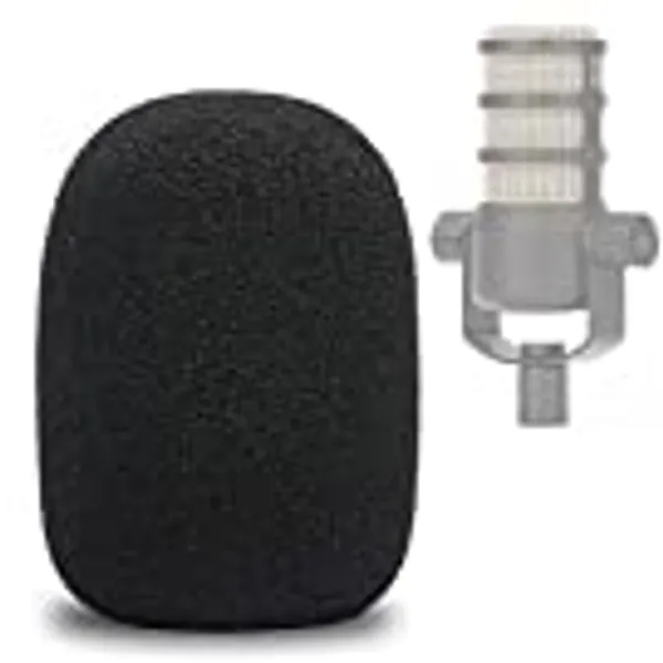 PodMic Pop Filter Foam Cover - Mic Windscreen Wind Cover Customized for Rode PodMic Podcasting Microphone to Blocks Out Plosives