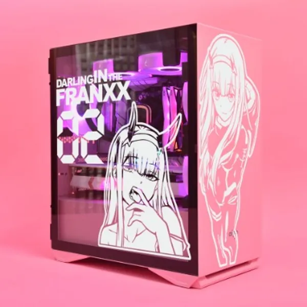9.8US $ 51% OFF|Liebling in die Franxx 02 Anime Aufkleber für ATX Mid PC Fall Cartoon Computer Dekorative Aufkleber Wasserdicht Abnehmbare Aushöhlen|Dekor-Folien|   - AliExpress