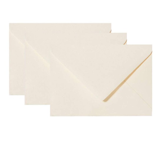 Briefumschläge Creme für Autogrammkarten