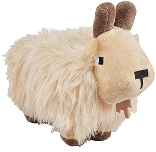 Mattel Minecraft Basic Plush Character Soft Dolls, Video Game-Inspired Collectible Toy Gifts for Kids & Fans Ages 3 Years Old & Up - Mountain Goat