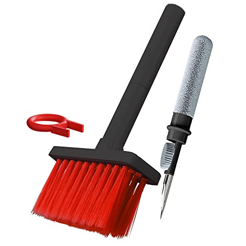 Keyboard Cleaner Brush,BLOOOK 5 in 1 Keyboard Cleaning Brush Kit,Multifunctional Keyboard Earphone Cleaner with KeyCaps Puller,for Gaming Mechanical Keyboard Airpods 2/pro - 5-in-1 Black