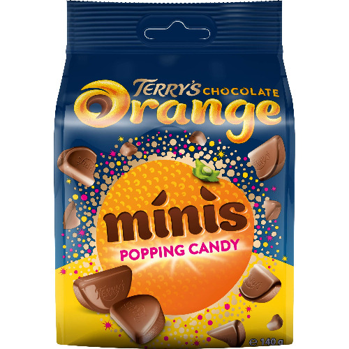 Terry's Chocolate Orange Minis Popping Candy, 140 g