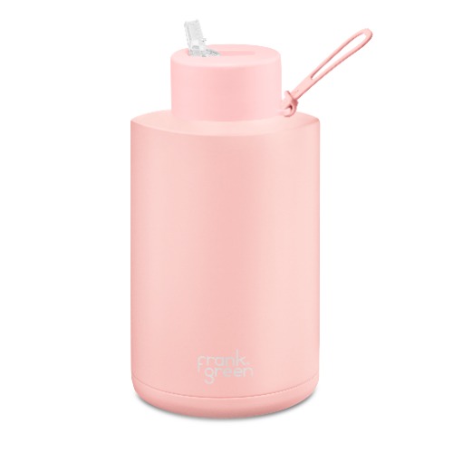 Ceramic Reusable Bottle with Straw Lid - Extra Large 68oz / 2,000ml | Blushed