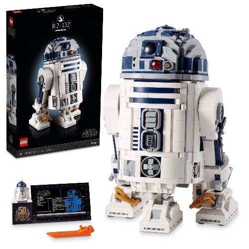 LEGO Star Wars R2-D2 75308 Droid Building Set for Adults, Collectible Display Model with Luke Skywalker’s Lightsaber, Great Birthday for Husbands, Wives, Any Star Wars Fans