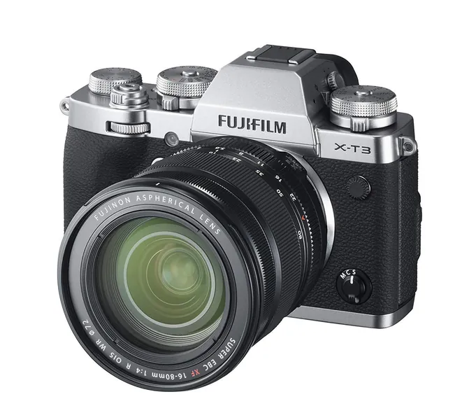 Fujifilm X-T3 Mirrorless Digital Camera w/XF16-80mm Lens Kit - Silver - Silver W/ XF16-80mm Lens Kit Base