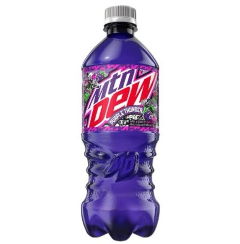 Mtn Dew Purple Thunder 4 pack Mountain 20 oz bottles - Berry 20 Fl Oz (Pack of 4)