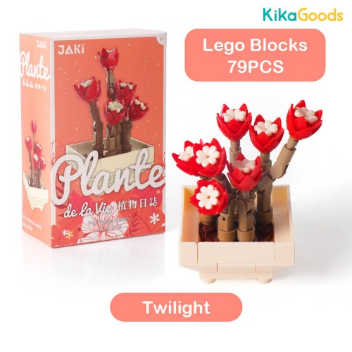 DIY Succulent Potted Series 2 Building Block Toy | Twilight