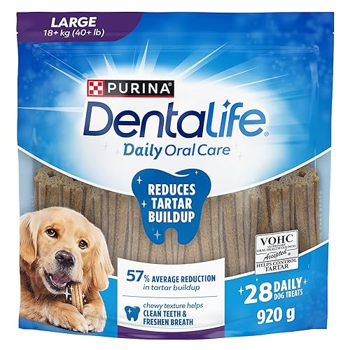 DentaLife Daily Oral Care Dog Treats for Large Breed Dogs - 920 g Pouch (1 Pack) - 920 g (Pack of 1)