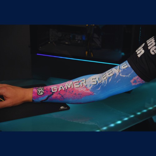 Nano Blossom - Large / "Gamer Sleeve" on arm