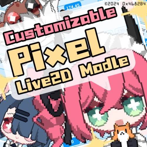 【Live2D】Customizable Pixel Model Type-H3 [V1.0] (Digital item) - 0x4682B4's Ko-fi Shop