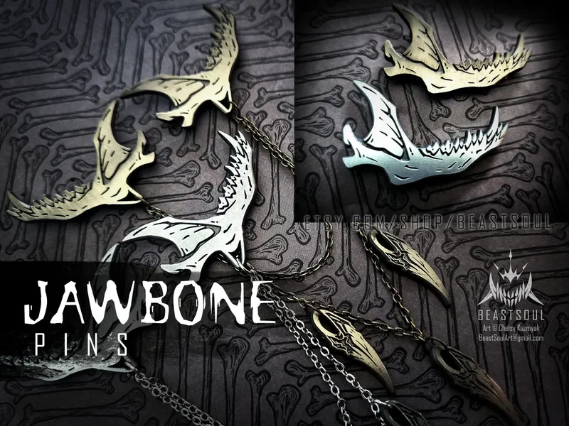 JawBone Horror Pins