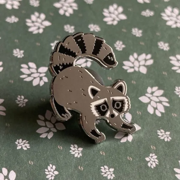 Raccoon Enamel Pin