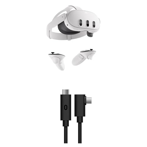 Meta Quest 3 128GB + Link Cable - 128GB - Streamer Bundle