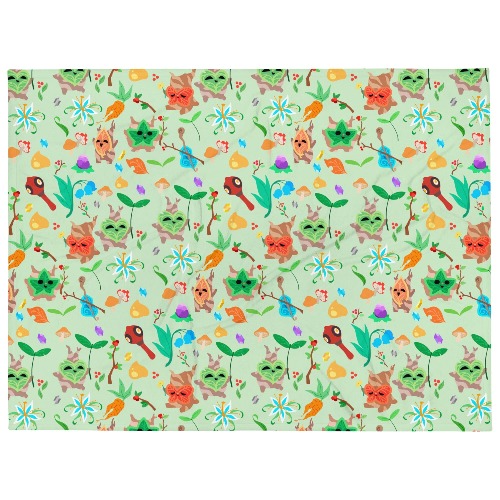Colorful Koroks | 60” x 80” Throw Blanket | The Legend of Zelda