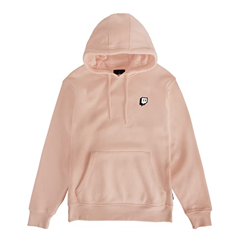 Twitch Embroidered Hit Hoodie - Light Pink - Large