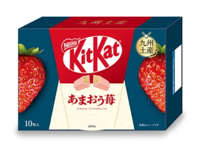 🍓 KitKat "AMAOU" Strawberry from Kyushu