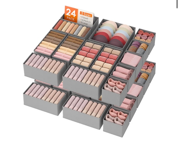 Closet and Drawer Clothing Organizers - 24 Pack (shipping included)