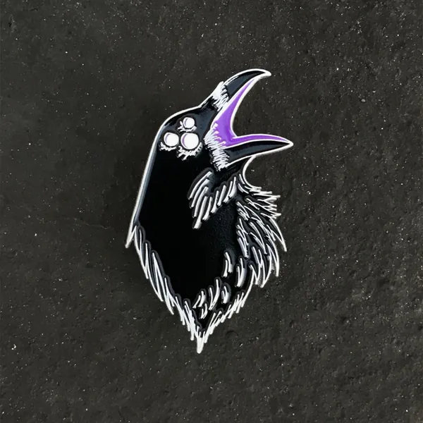 All-Seeing Raven Enamel Pin