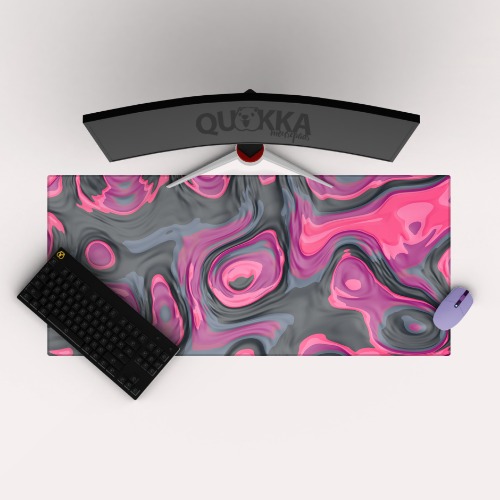 Colourful Marble Mousepad Deskmat - 90x40cm / 3mm / No Stitching