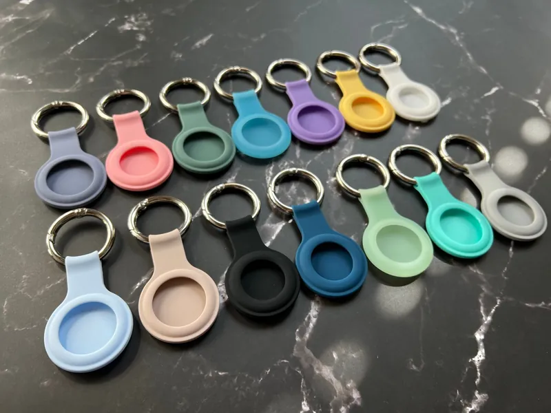 Apple Airtag Water Proof Protective Cover Soft Silicone Case Keychain Pet tracker glow in the dark