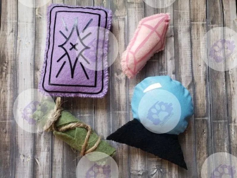 Witchie Kittie Cat Toys 4pk | Etsy