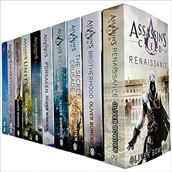 Assassin’s Creed Official 10 Books Collection Set (Books 1 - 10) (Renaissance, Brotherhood, Secret Crusade, Revelations, Unity, Underworld, Heresy, Odyssey & MORE!) - 