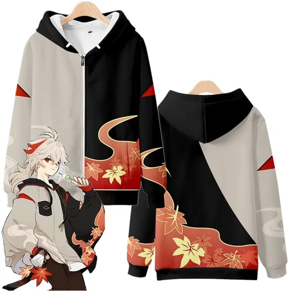 Genshin Impact Kaedehara Kazuha Zipper Sweatshirt