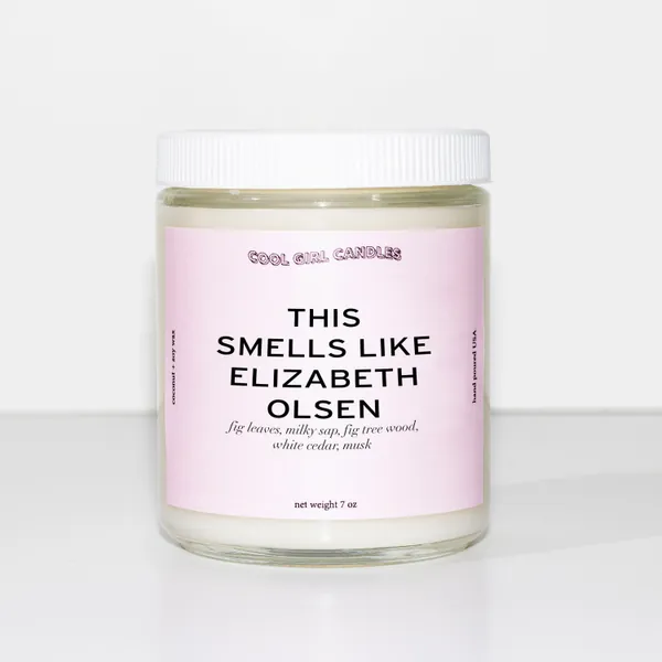 This Smells Like Elizabeth Olsen Candle | Pop Culture Gifts | Room Decor Aesthetic | Celebrity Candle