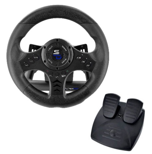 Superdrive SV450 racing steering wheel with Pedals and Shifters Xbox Serie X / S, Switch, PS4, Xbox One, PS3, PC (programmable for all games) - 