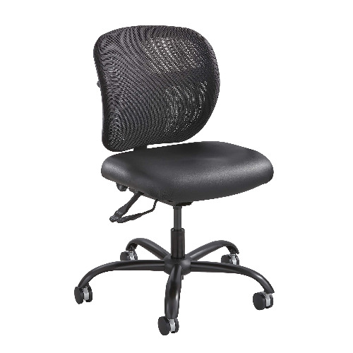 Safco 3397BV Chair, 26d x 26w x 37h, Black Vinyl - 26\d x 26\w x 37\h Black Vinyl