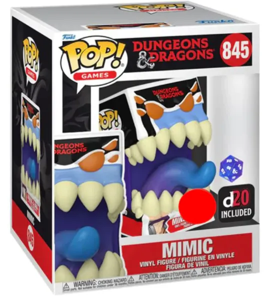 Dungeons & Dragons Mimic US Exclusive 6" Pop Vinyl Dice