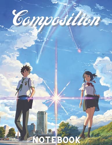 Composition Notebook: Mitsuha - Your Name, Journal 8.5 x 11 Inches, 100 Page Blank Lined Paperback Journal/Notebook